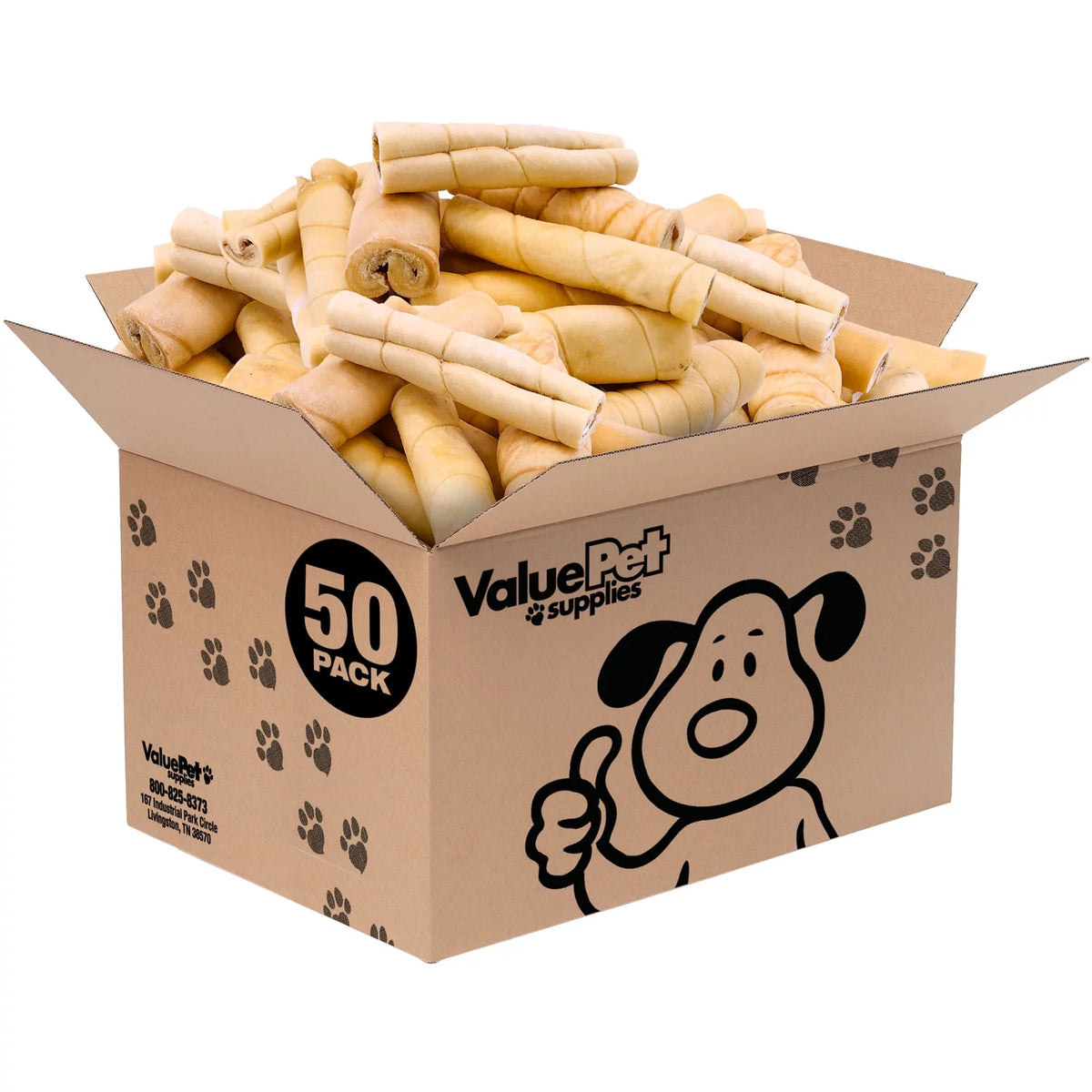 Beef Dog Chews 5-6 Inch 50 Count F316