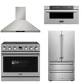 36 Electric Range, Range Hood, Refrigerator and Microwave A8199