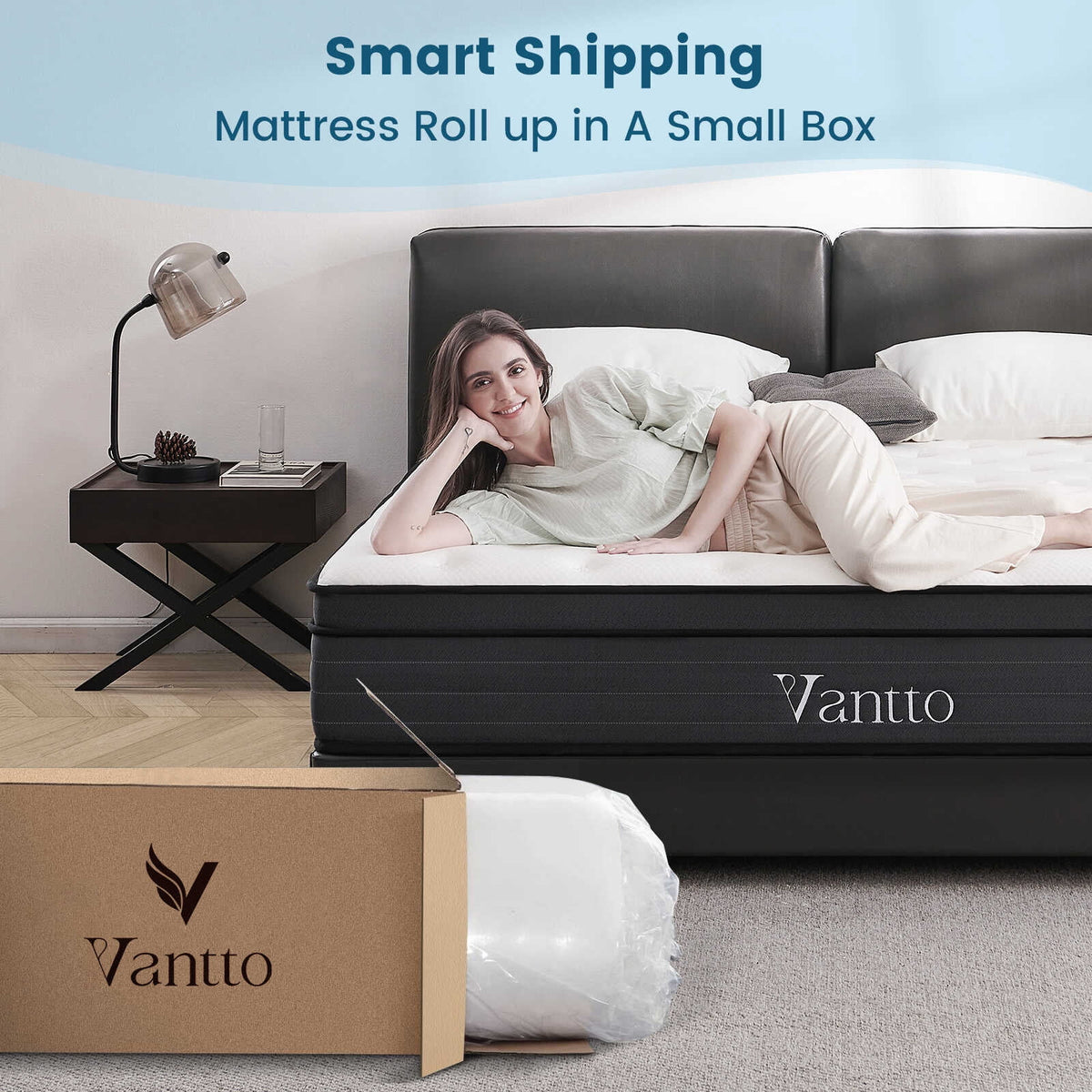 10 Inch Memory Foam Hybrid Twin Mattress J579665