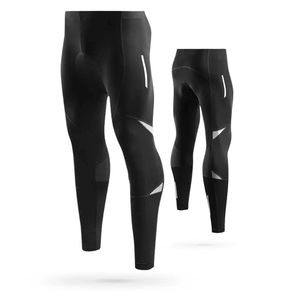 Men's Reflective Padded Cycling Compression Tights I2802