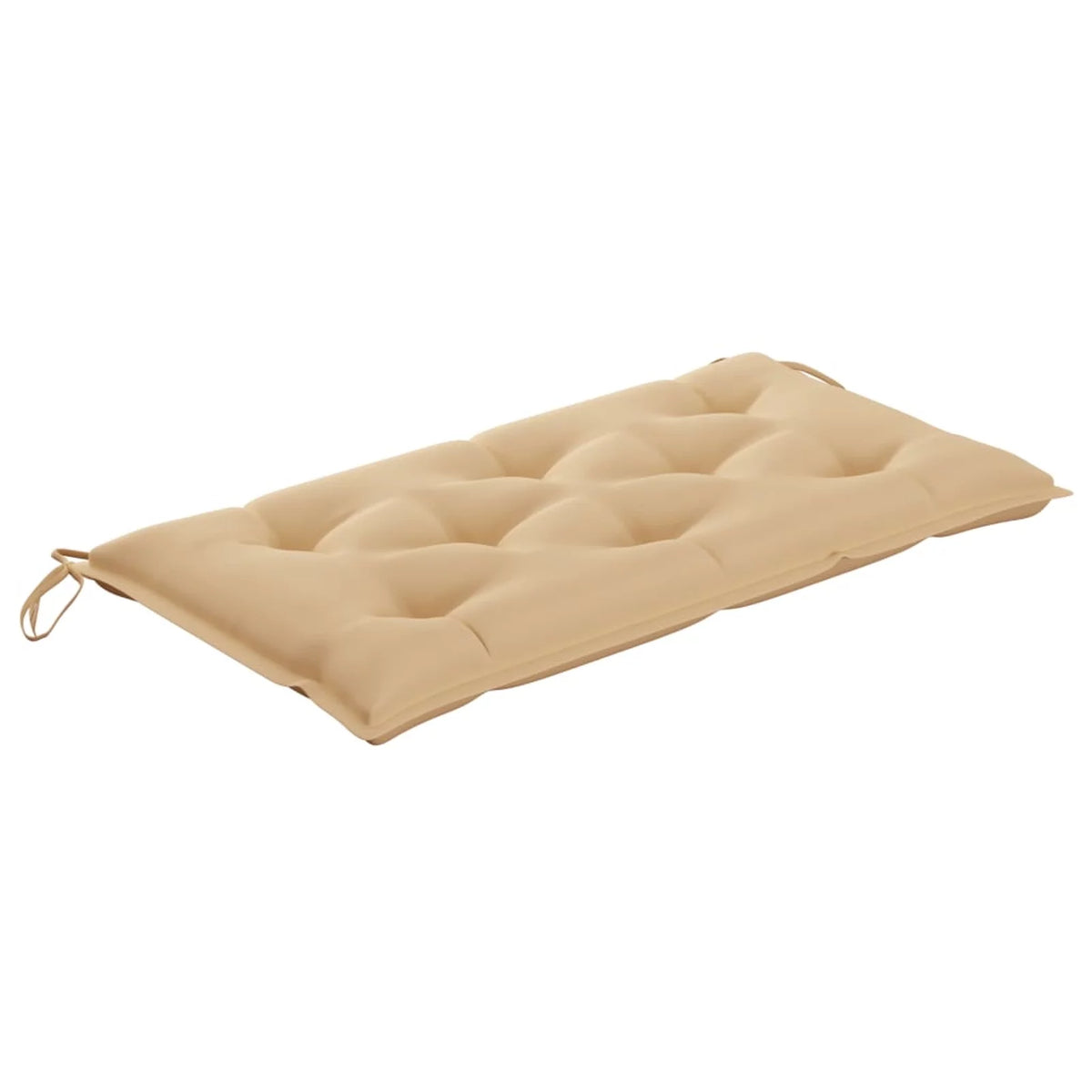 Beige Cushion Teak Wood Patio Bench Z515