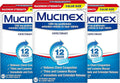 Maximum Strength Chest Congestion Expectorant 12 Hour Tablets 42 Count Pack of 3 Y445