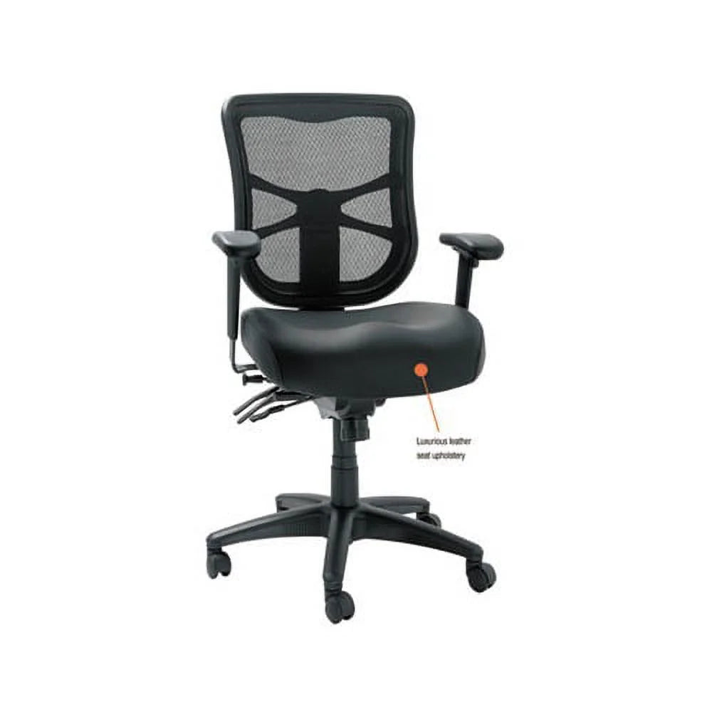 Black Mesh Mid-Back Multifunction Chair Y427