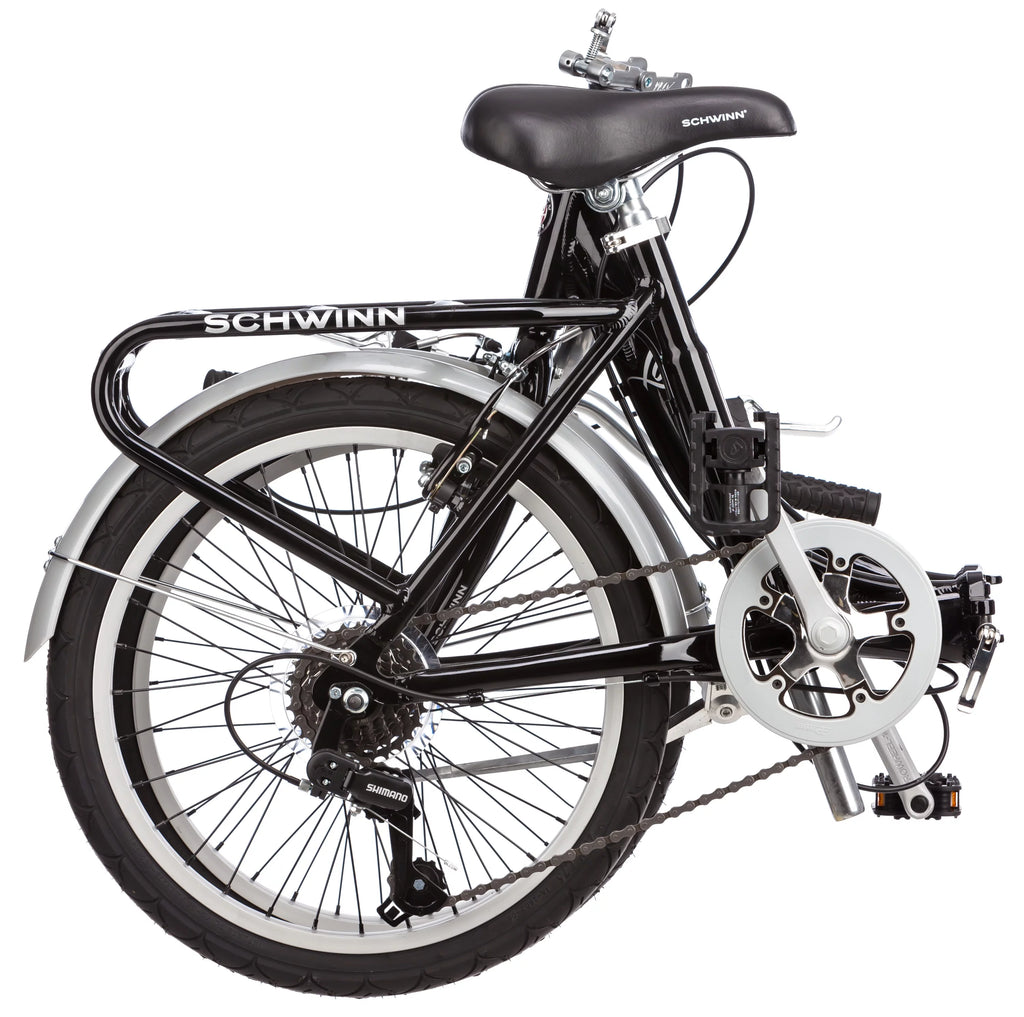 Folding Commuter Bike, 20-inch wheels, Black Y908