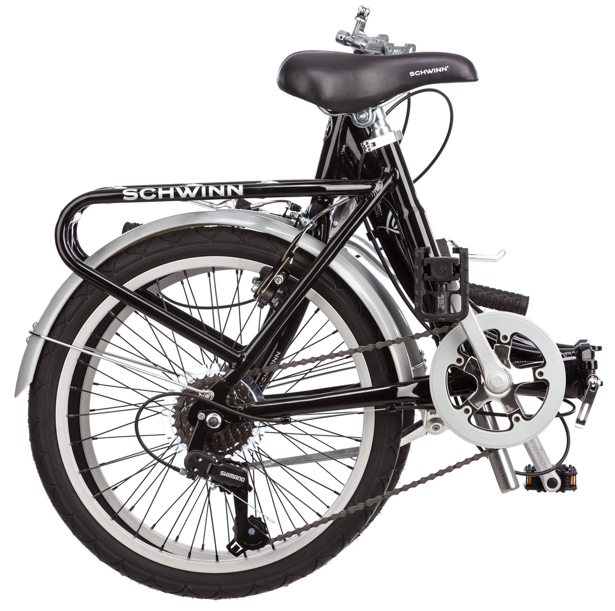 Folding Commuter Bike, 20-inch wheels, Black Y908