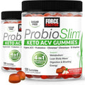 Organic Apple Cider Vinegar Gummies with Probiotics & Prebiotics, 1 Net Carb, Apple Flavor, 240ct H7328