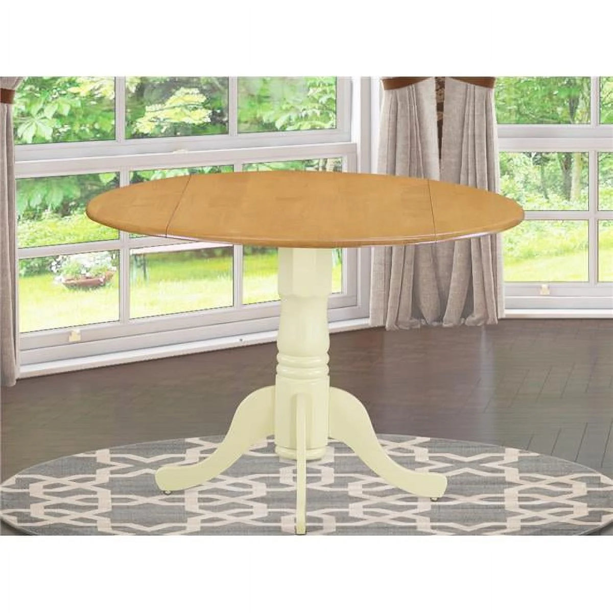 Round Table with Two 9 in. Drop Leaves G742041