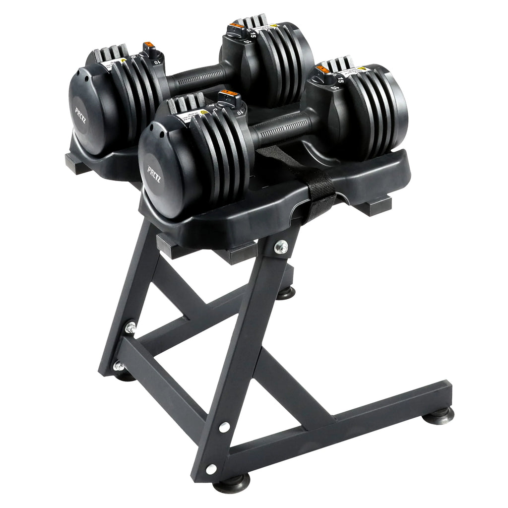 10-30lb Adjustable Dumbbell Pair with Stand W68487