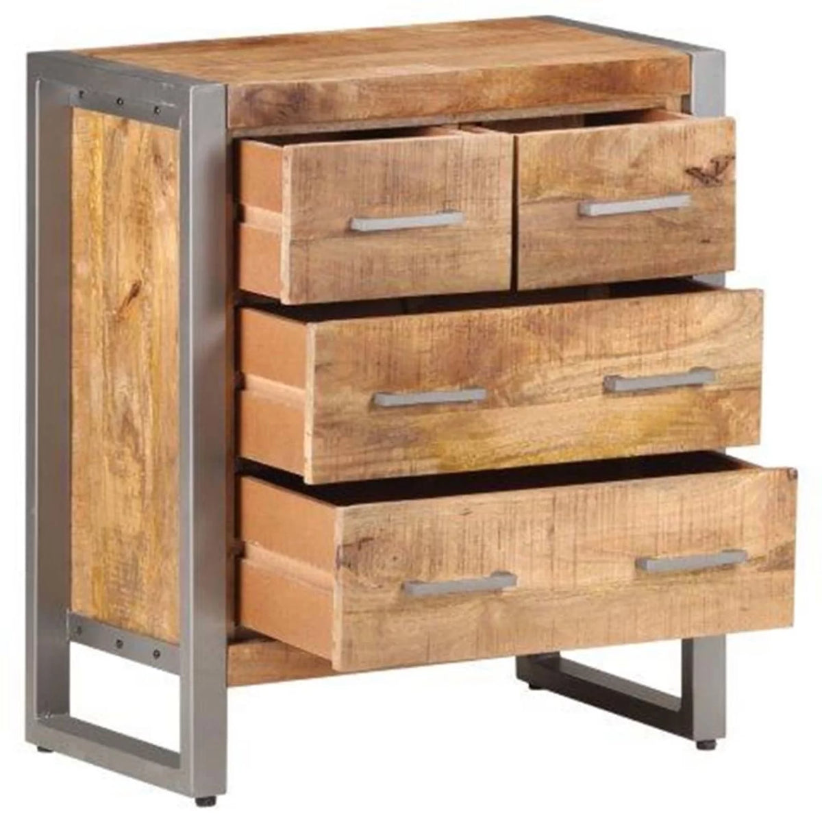 Rough Mango Wood Storage Cabinet K703597
