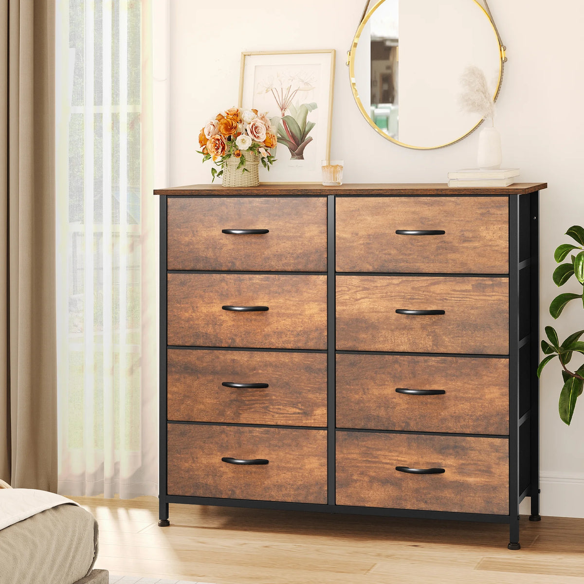 10 Drawer Fabric Storage Dresser I146