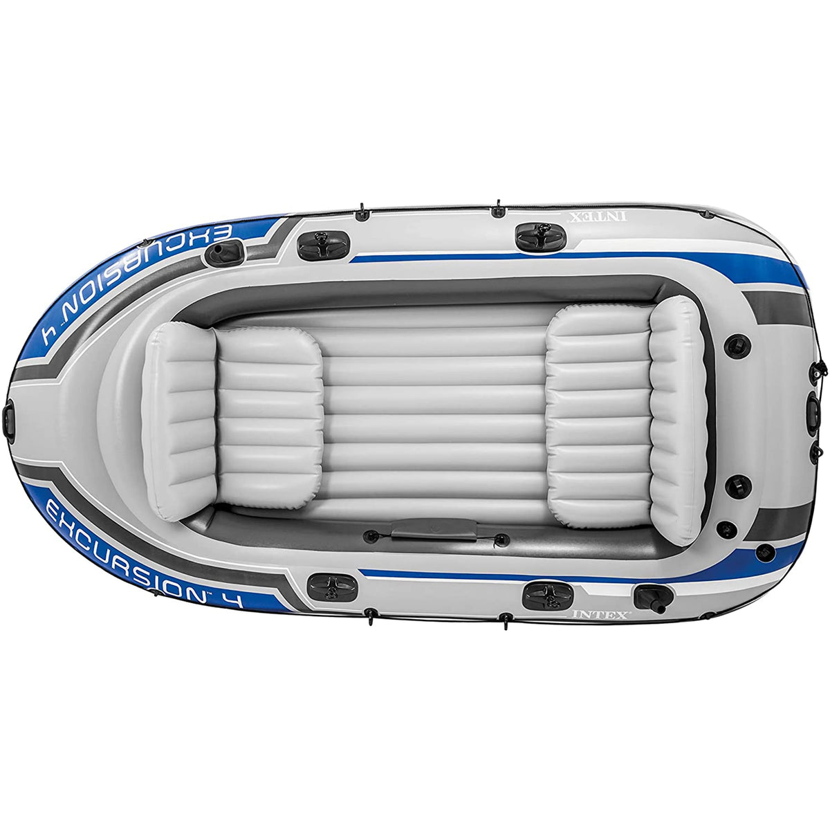 4 Person Inflatable Boat Set with 2 Oars F5884