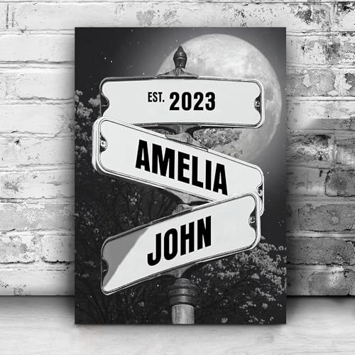 Canvas Vintage Street Sign B97830