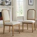 Arched Upholstered Dining Chair Beige N114