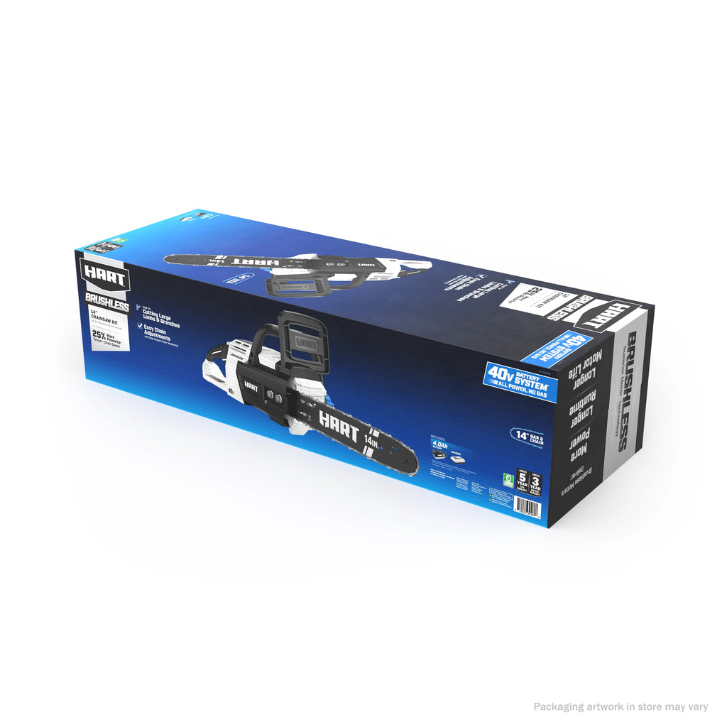14-inch Battery-Powered Brushless Chainsaw Kit L627