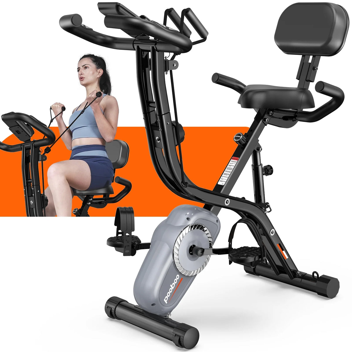 4in1 Folding Exercise Bike F8273