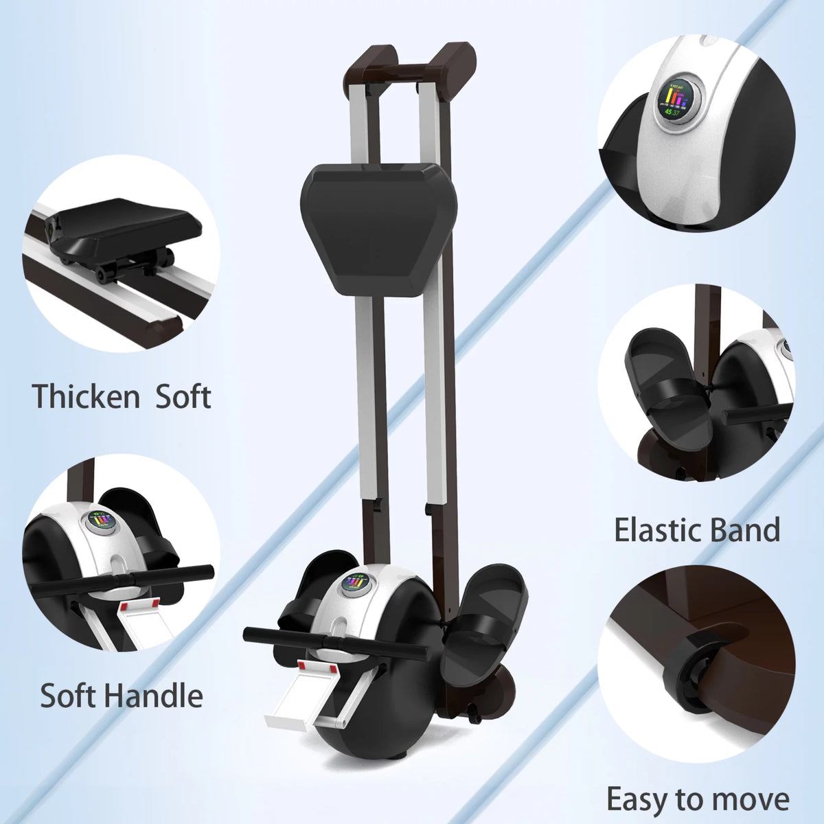 Magnetic Rowing Machine with 32 Levels Resistance, LCD Display L51505