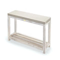Indoor or Outdoor Cement Console Table with Lower Shelf L347