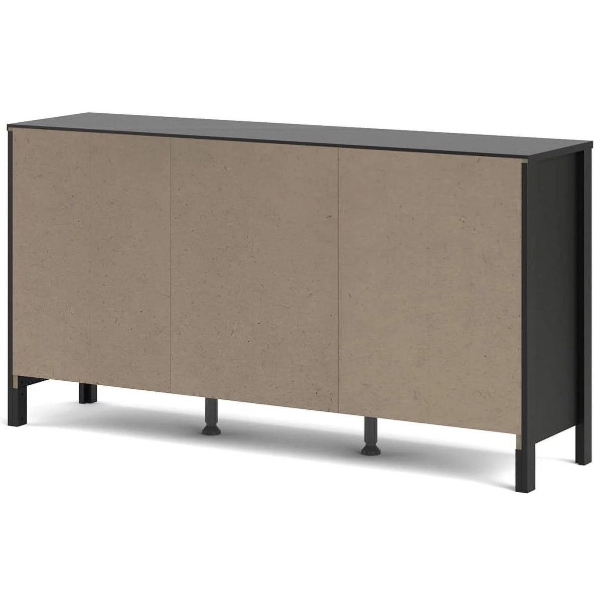 Black Matte 2 Door 3 Drawer Sideboard G87545