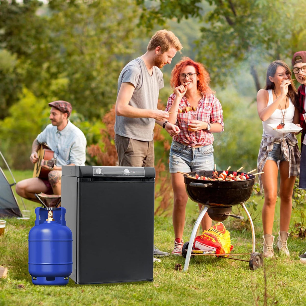 Black 2.1 Cu.ft 3 Way Propane Refrigerator M867115