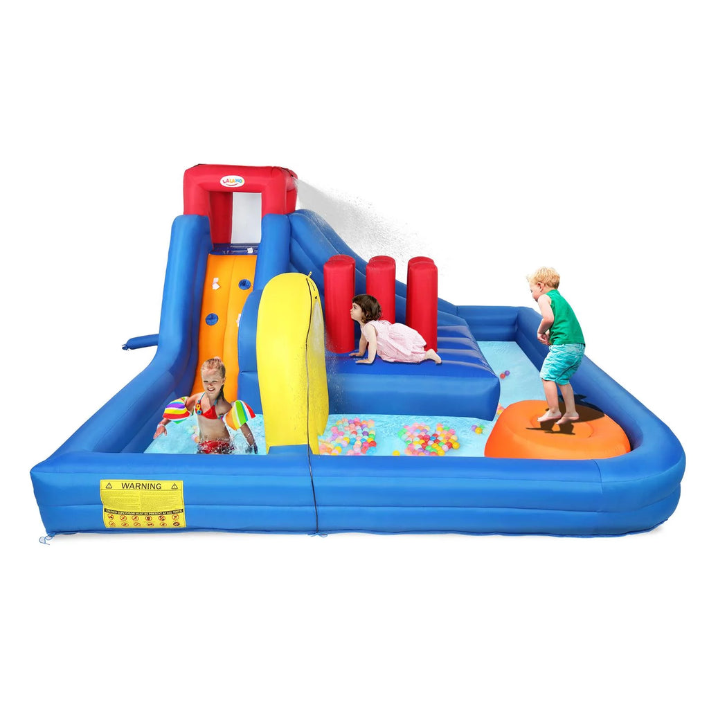 Inflatable Bounce House Castle with 2 Water Slide Pool O2415