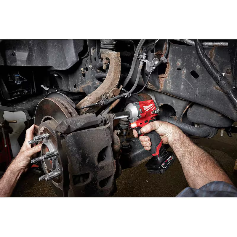 12V Lithium-Ion Brushless Cordless 3/8 in. Impact Wrench Kit & 3/8 in. Ratchet J705