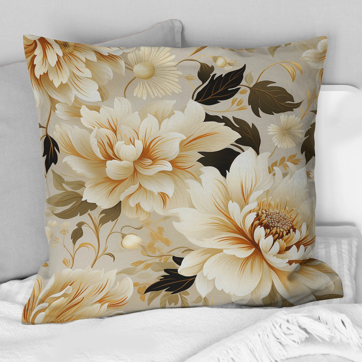 Floral Printed Throw Pillow H91760