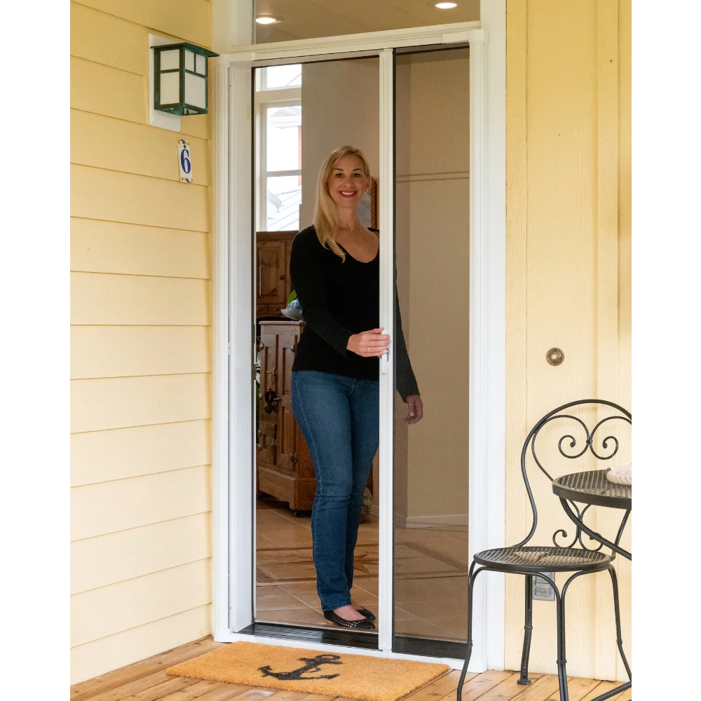 Brown Retractable Door Screen O445296