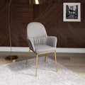 Grey Leatherette Accent Chair H4366