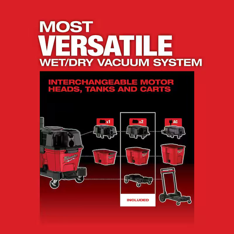 9 Gal. Cordless Wet/Dry Shop Vacuum with Brush, Crevice and Nozzle Kit K866
