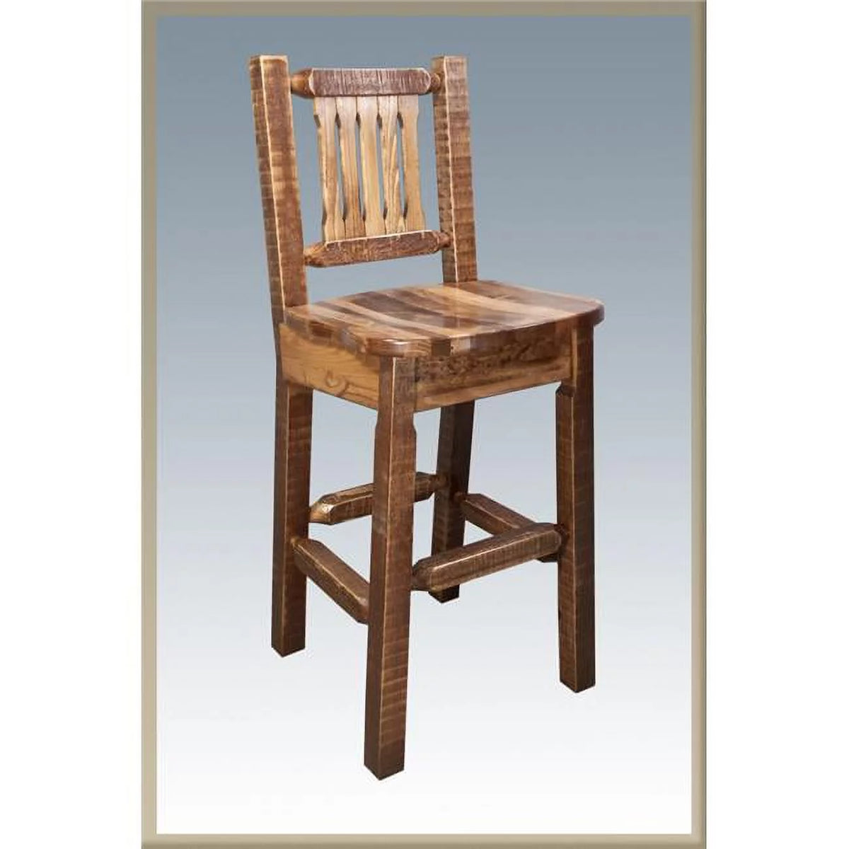 Counter Height Barstool with Back T900