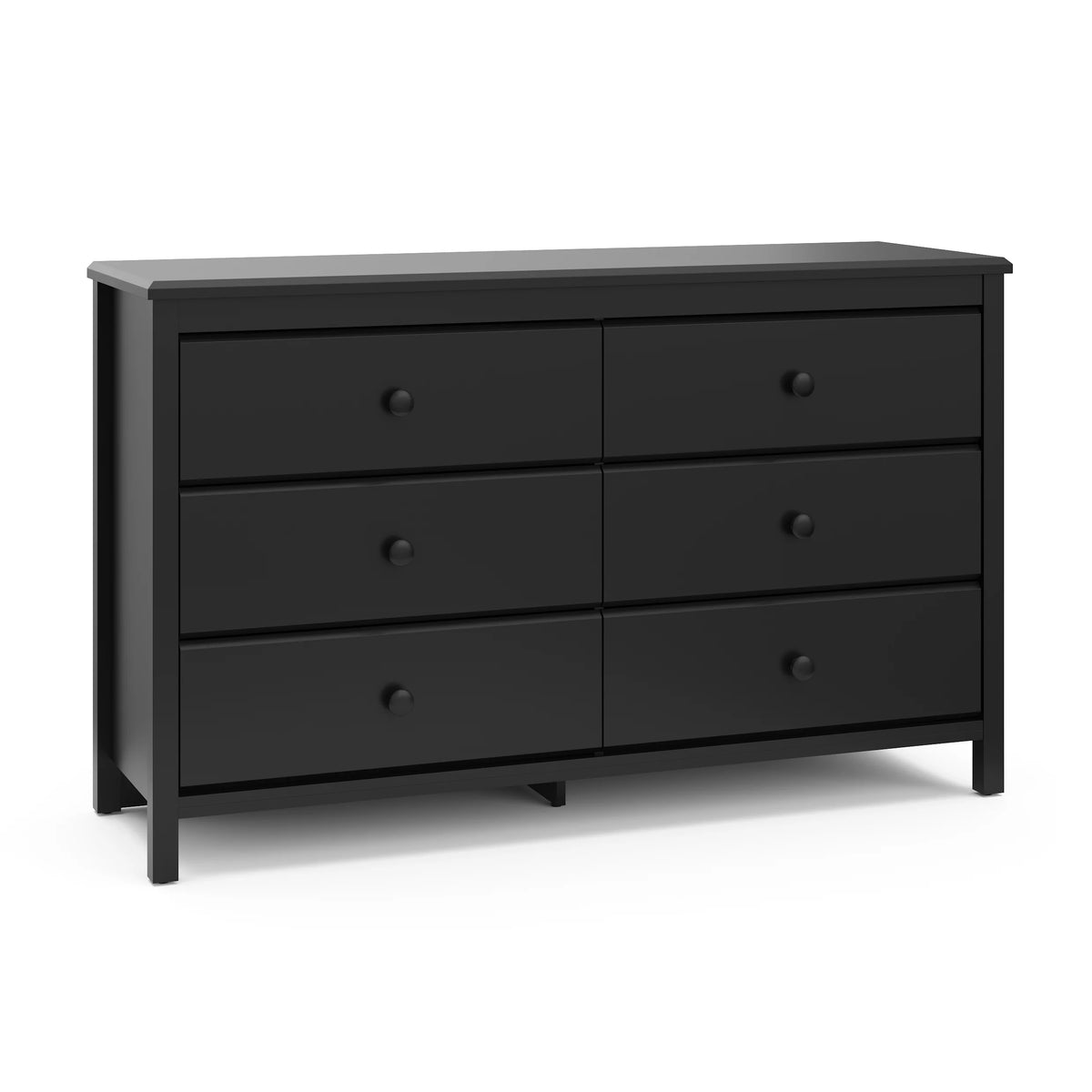 White 6 Drawer Double Dresser C59066