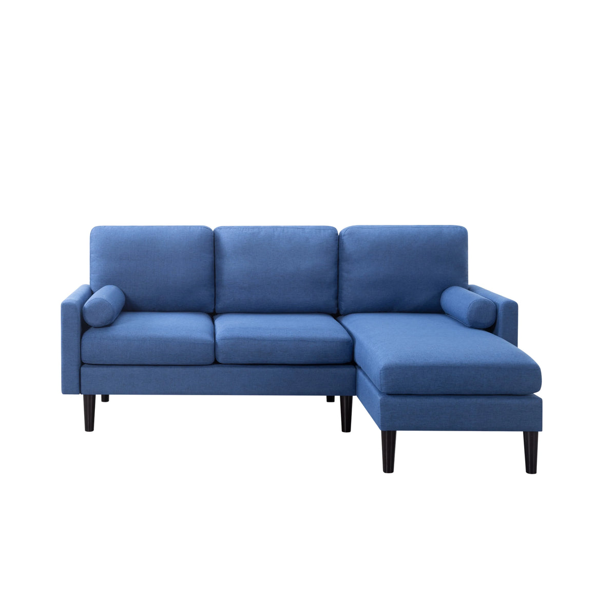 72 inch L-Shape Reversible Sectional Sofa with Two Pillows B9204