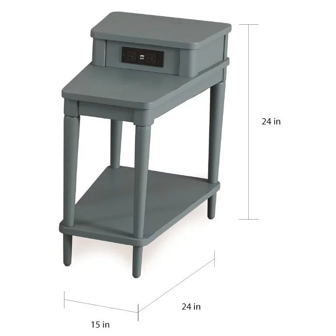 Farmhouse Wood Charging Wedge Table K23937