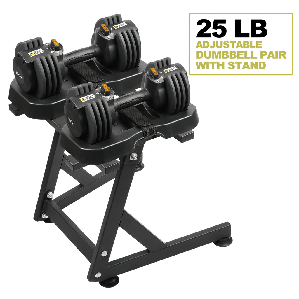10-30lb Adjustable Dumbbell Pair with Stand W68487