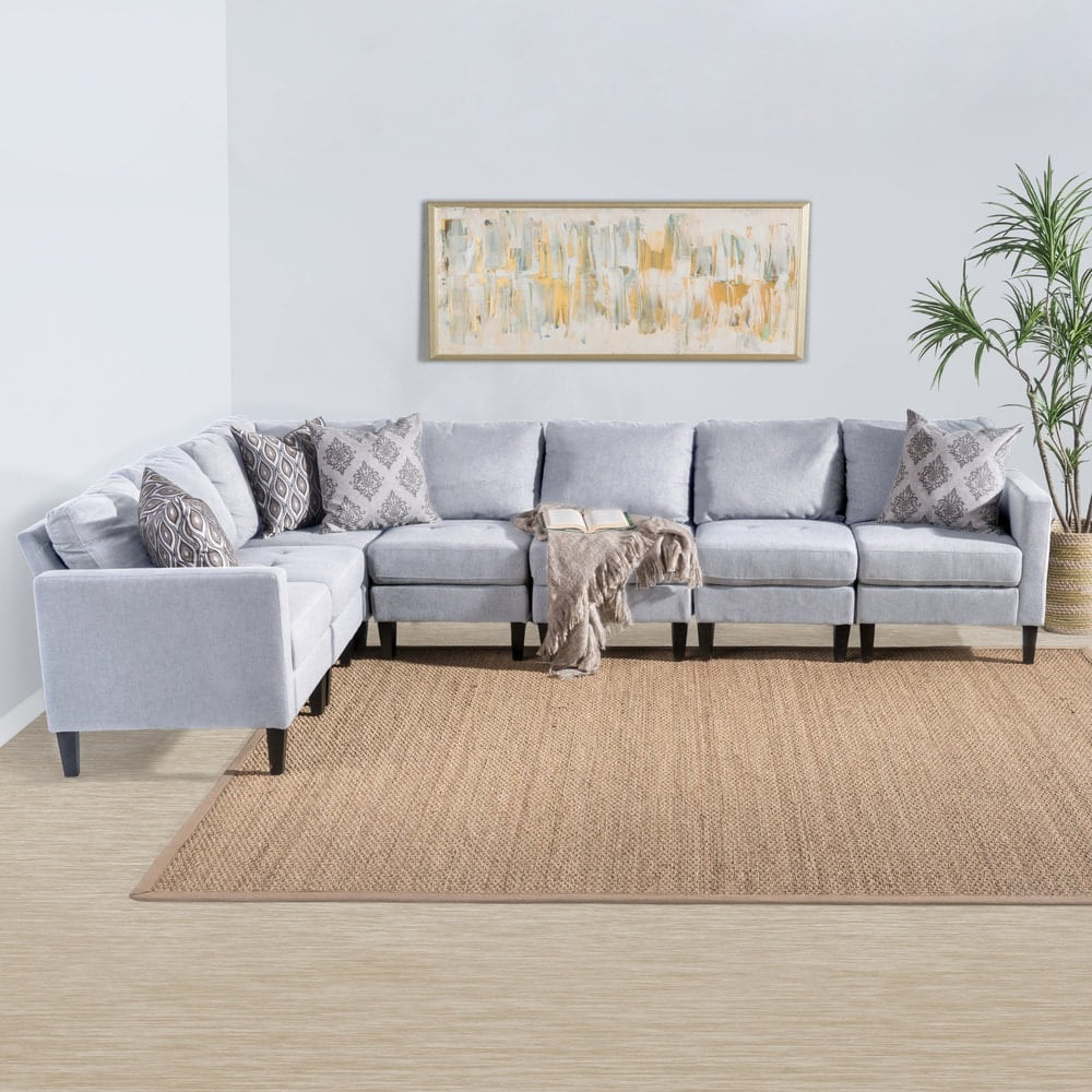 7-piece Fabric Sectional Sofa Set X205