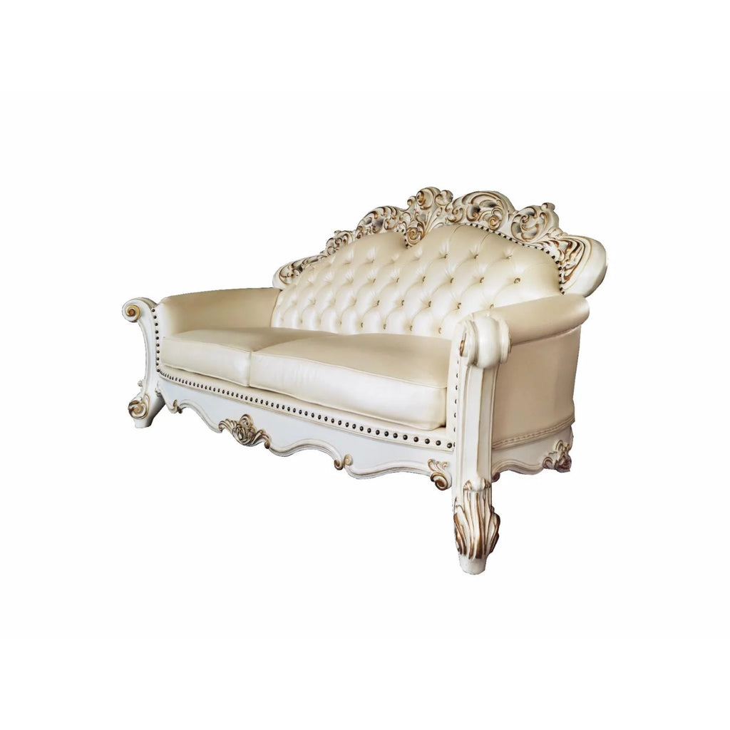 Champagne PU Sofa with 5 Pillows S454139