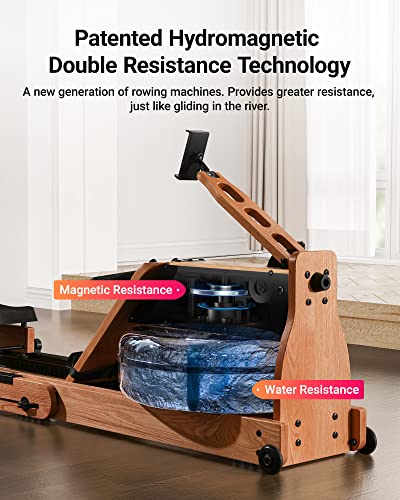 Foldable Water Rowing Machine with 400LBS Weight Capacity U534496