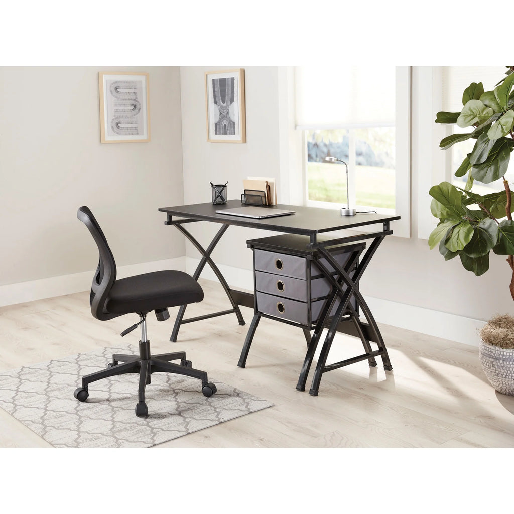 Black Mesh Fabric Low-Back Task Chair Z424029