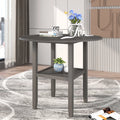 Round Drop Leaf Kitchen Dining Table with Shelf N557356