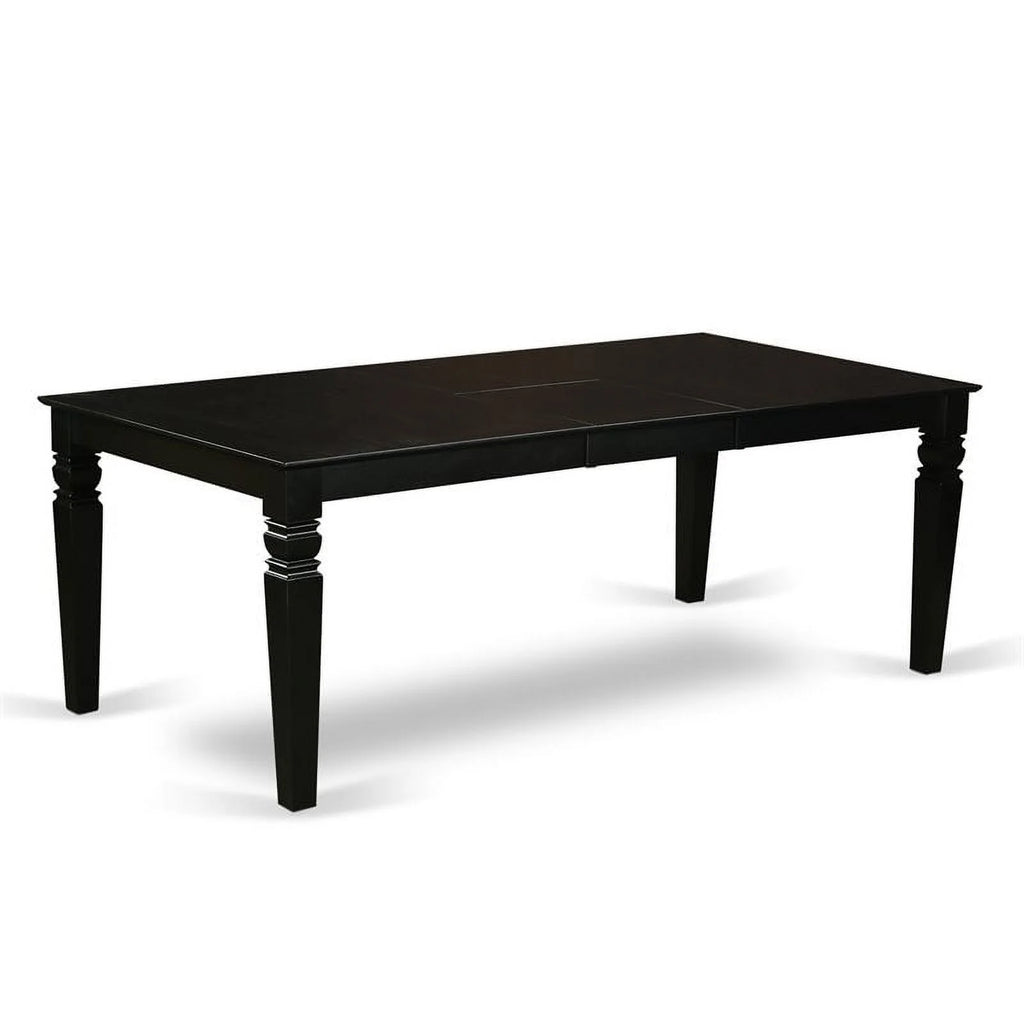 9 Piece Black Wood Dining Table Set A32321