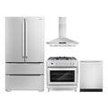 36 Dual Fuel Range, Wall Mount Range Hood, Refrigerator with Ice Maker and Dishwasher R1376
