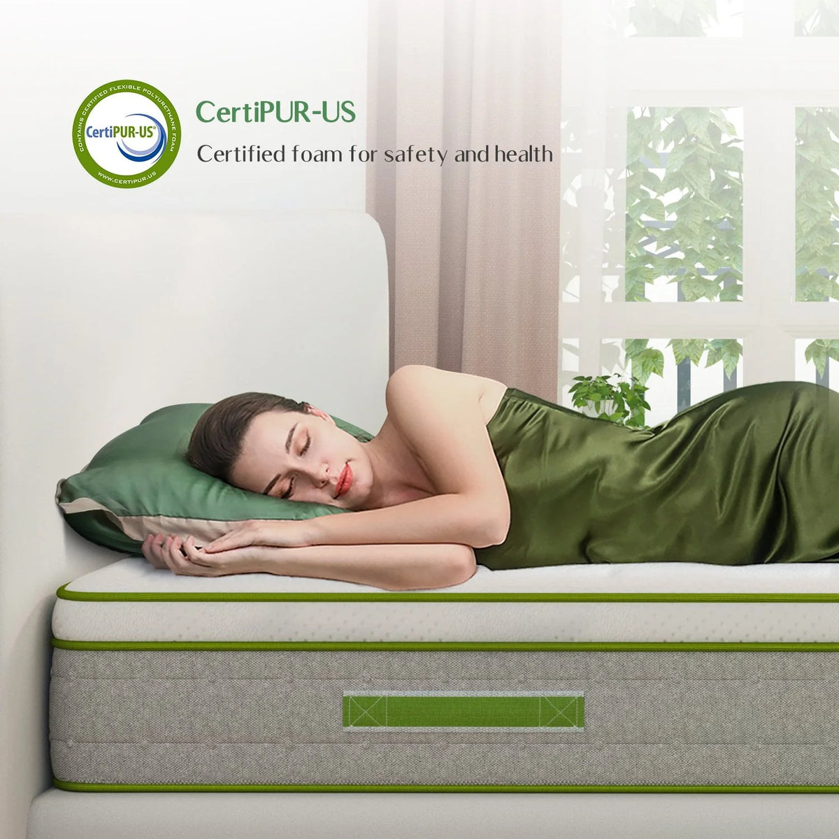 Queen Size Gel Memory Foam Hybrid Mattress O645