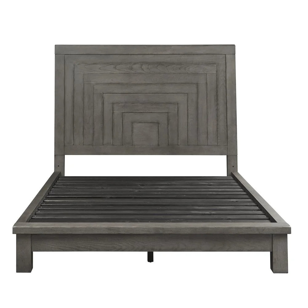 Dark Gray King Platform Bed I5519