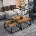 Brown Wood Nesting Coffee Table Set X881567