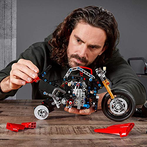 Motorcycle Building Set with Gearbox and Working Suspension B14746