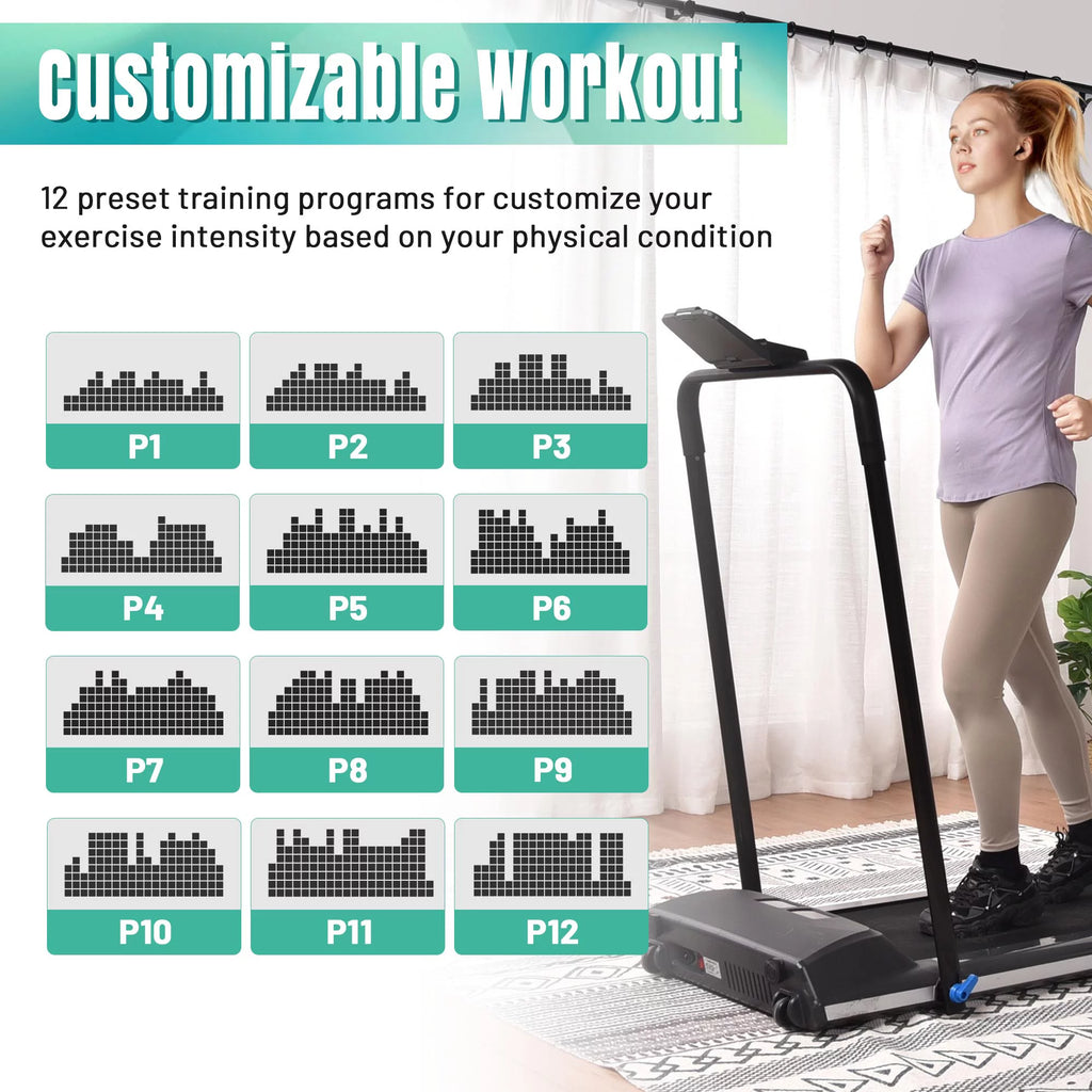 Folding Electric Treadmill with LCD Display G405401