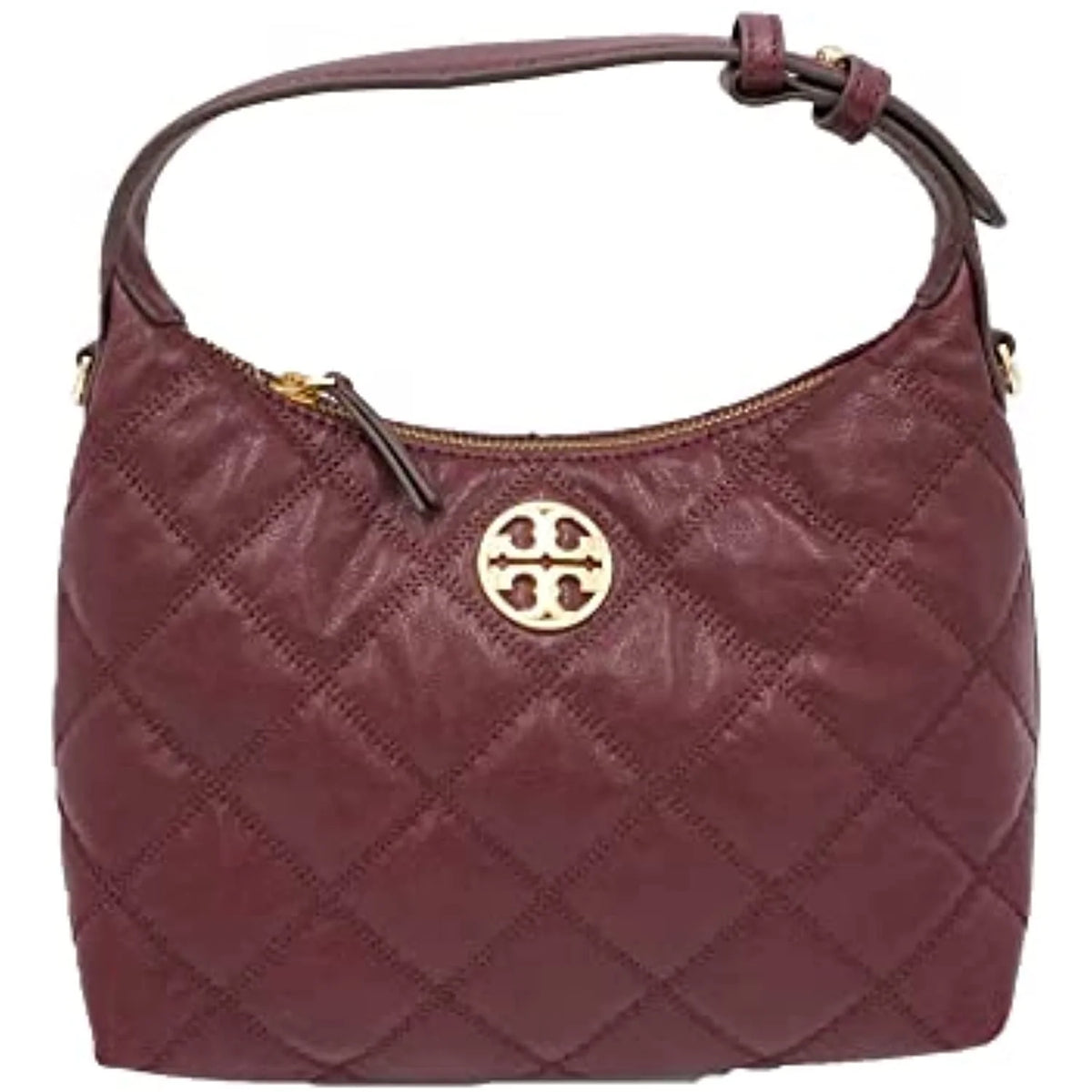 Quilted Leather Mini Hobo Bag W615