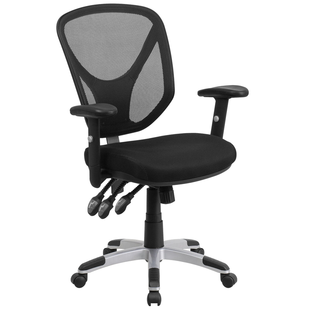 Black Mesh Ergonomic Task Office Chair V939