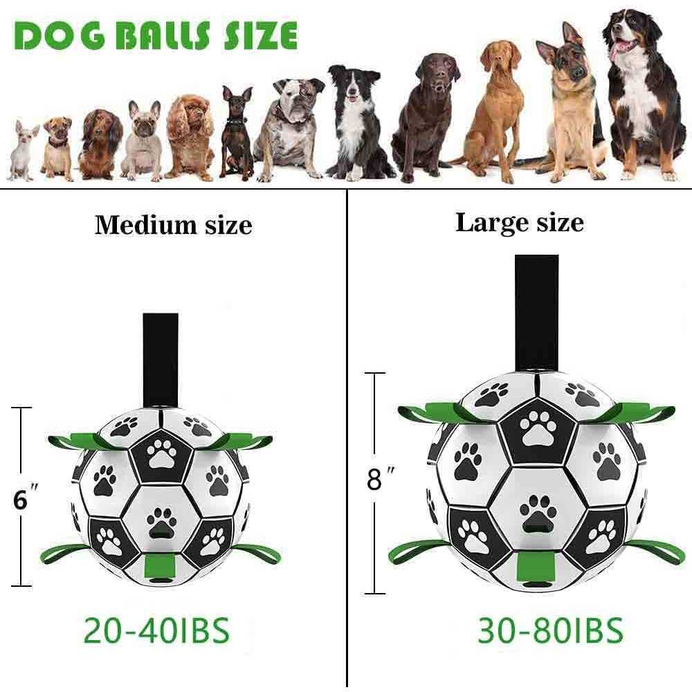 Dog Toys Soccer Ball with Straps Interactive Dog Toys Y328