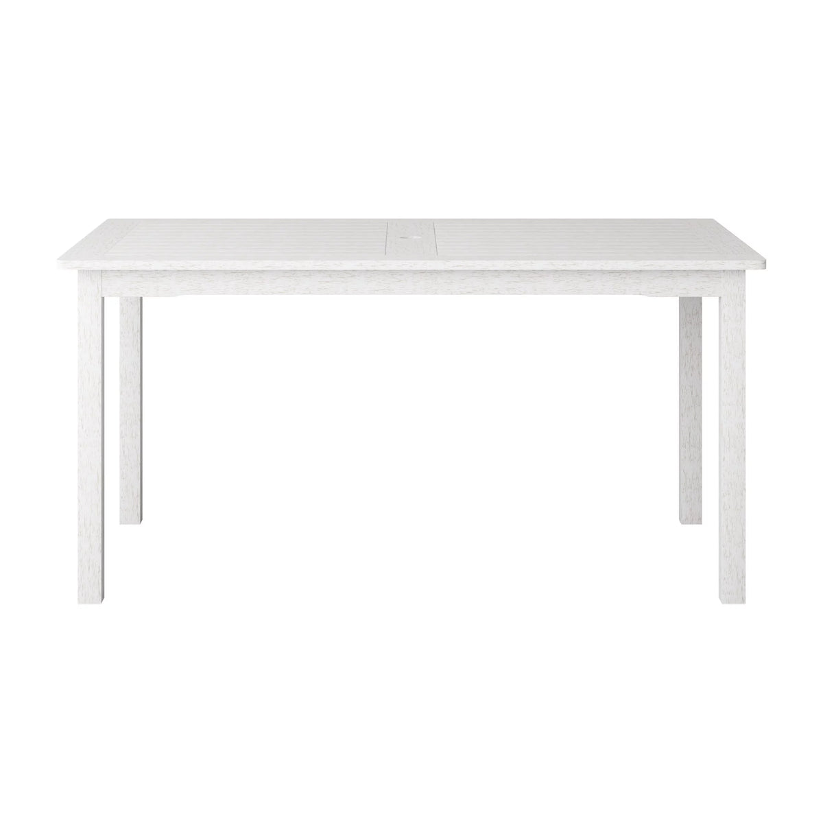 White Washed Wood Rectangular Outdoor Dining Table O38044